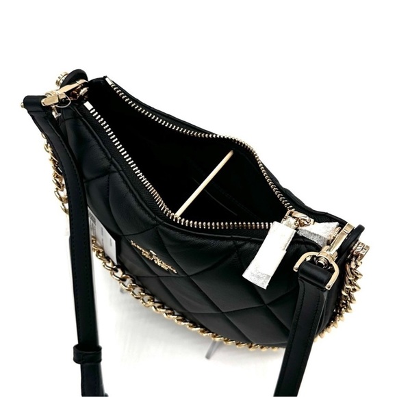 Kate Spade Carey Zip Top Crossbody Bag Black/Gold - Picture 11 of 15